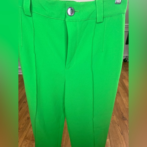 Zara Pants & Jumpsuits Zara High Waisted Green Trousers Alterations Made Poshmark